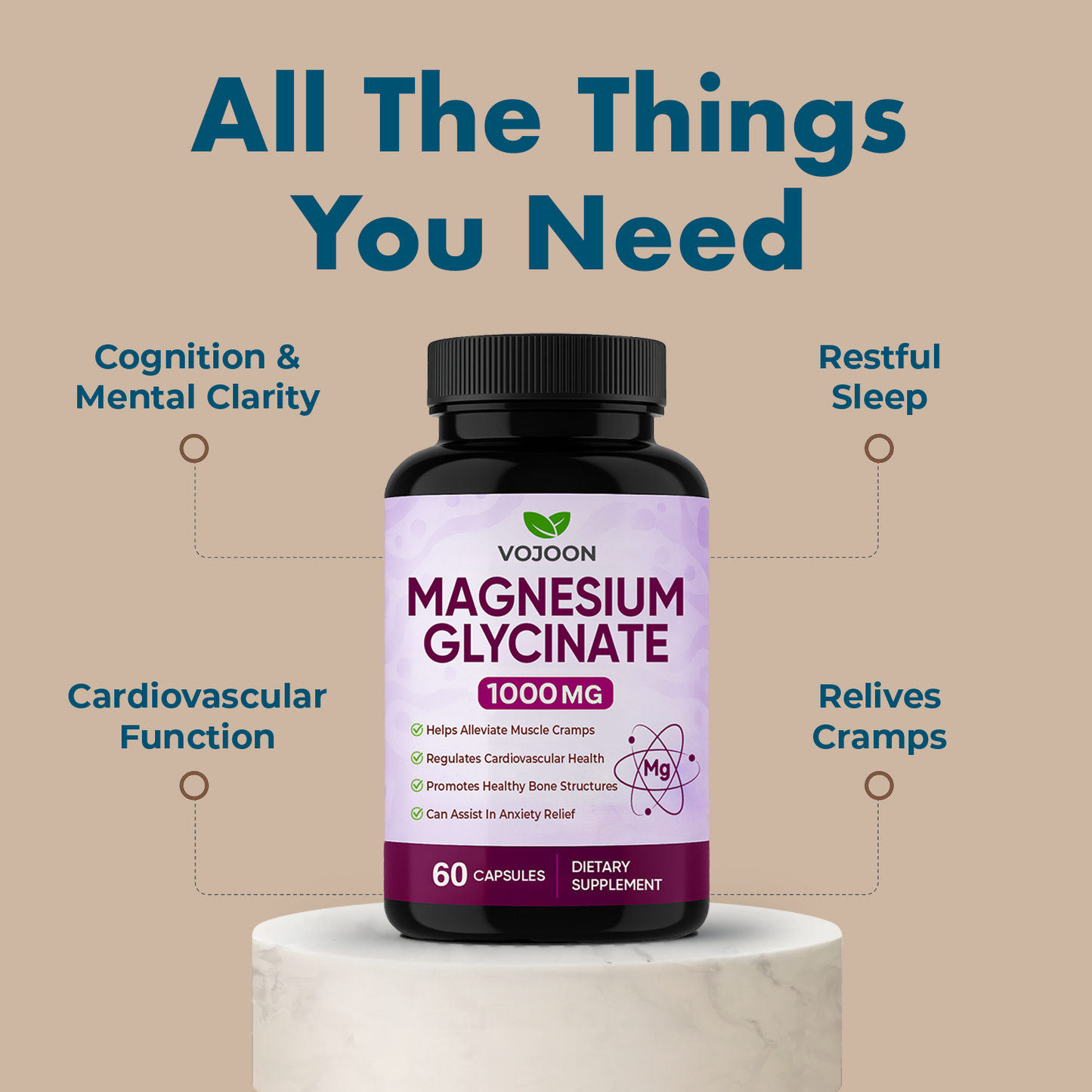 Vojoon Magnesium Glycinate Sleep & Calm