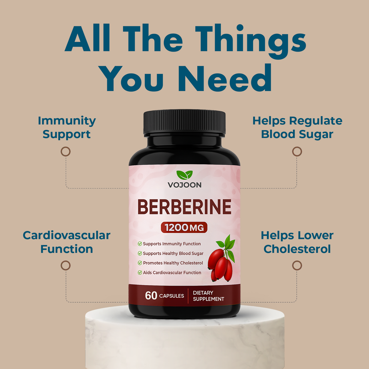 Vojoon Berberine Blood Sugar Control